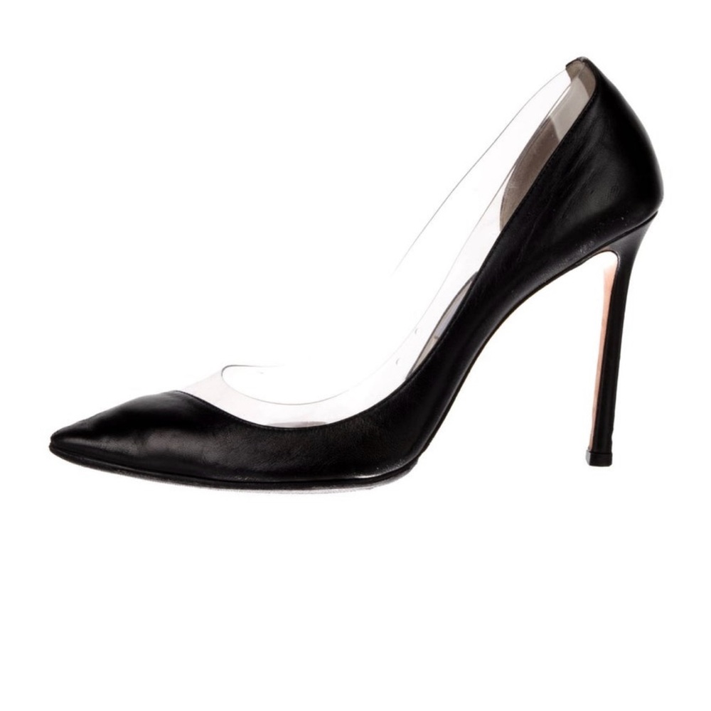 Jimmy Choo Black Glossy Heels with Sleek Silhouette